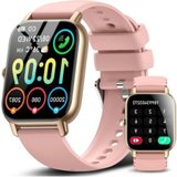 Ddidbi Damen's Telefonfunktion IP68 Wasserdicht Smartwatch (1,85 Zoll, Android/iOS), mit Schrittzähler,…