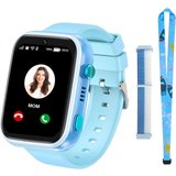 Jianyana Smartwatch (1.4 Zoll, 4G), Kinder-Smartwatch 4G GPS, Telefon Video, SMS, Kamera, Musik, Geschenk