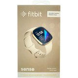 fitbit Sense Lunar - Smartwatch - white/soft gold Smartwatch