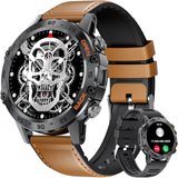 SUNKTA Fur Herren mit Telefonfunktion, 400Amh Fitness Tracker Armbanduhr Smartwatch (1.39 Zoll, Android…