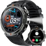 EIGIIS Smartwatch (1,45 Zoll, Android und iOS), Herren Militär Telefonfunktion Taschenlampe 100+ Sportmodi…