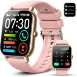 Dotn Damen mit Telefonfunktion Touchscreen Smartwatch (1.85 Zoll, Andriod iOS), 110+ Sportmodi Fitness…