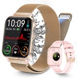 walkbee Smartwatch Fitness Tracker Uhr für Damen Herren mit Telefonfunktion Smartwatch (Quadratischer…