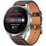 Huawei Watch 3 Pro, Smartwatch titan, Armband: Brown, Leder Smartwatch