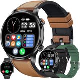 MYSHUN Herren mit Telefonfunktion Touchscreen IP68 Wasserdicht Sport Smartwatch (1.39 Zoll, Andriod…