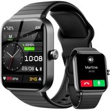 Fitpolo Smartwatch (1,8 Zoll, Android iOS), Telefonfunktion - Fitnessuhr 100+ Sportmodi IP68 Schrittzähler…