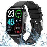 FeelGlad Smartwatch für Damen Herren,IP68 Wasserdicht für iOS und Android Smartwatch