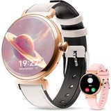 OUKITEL IP68 Wasserdicht Frauen's Smartwatch (1,04 Zoll, Android / iOS), mit Stilvolle Multifunktional,…
