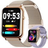 Mutoy Smartwatch, Fitness Tracker Uhr für Damen Herren Smartwatch Smartwatch (1,69" HD Voll Touchscreen…