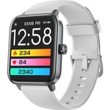 Amzhero Smartwatch (1,8 Zoll, Android iOS), mit Telefonfunktion Alexa Integriert Fitnessuhr 100+ Sportmodi…