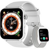 blackview Smartwatch (1,83 Zoll, Android, iOS), Herren Damen Tätigen und Annehmen von Anrufen, Sportuhr,100+…