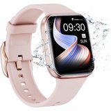 Tisoutec Smartwatch Damen Herren Fitness Tracker Uhr, 1.69" HD Voll Touchscreen Smartwatch (Uhren Fitnessuhr…