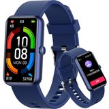 Shepatio Fitness-Tracker Herren's und Damen's IP68 Wasserdicht Smartwatch (Android/iOS), mit Schlafmonitor…