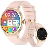 ENOMIR J-IDW19-PK Smartwatch (1.8 Zoll, Android/iOS), Smartwatch für Frauen: Bluetooth-Anrufe, 24H Herzfrequenz,…