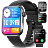 Marsyu Gesundheitsüberwachung Smartwatch (1,96 Zoll, Android, iOS), mit EKG/Telefonfunktion, 24/7 Herzfrequenz…