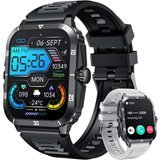 NONGAMX Fitness Tracker Wasserdicht Herren's Telefonfunktion Smartwatch (5,08 cm/2,0 Zoll, Android/iOS),…
