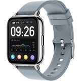 MICGIGI Smartwatch (1,69 Zoll, Android iOS), Pulsmesser schlafmonitor ip68 wasserdicht fitnessuhr mit…