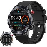 Manike C21 AMOLED Smartwatch (4,3 cm/1,69'' HD Voll Touchscreen Zoll) Spar - Set, mit wechselband aus…