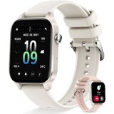 Erkwei Damen mit Telefonfunktion Schrittzähler Fitness Smartwatch (1,85 Zoll, Andriod iOS), Mit Benachrichtigungen…