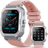 xinwld Damen mit Telefonfunktion Fitness Mit 113 Sportmodi Smartwatch (1.85 Zoll, Andriod iOS), mit…