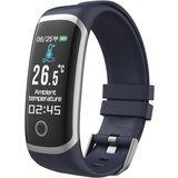 MicLee Smartwatch (0.96 Zoll, Andriod iOS), Armband EKG PPG Blutdruck Monitor Farbbildschirm Uhr Wasserdicht…