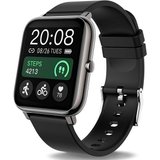 Popglory Smartwatch (1,4 Zoll, Android, iOS), mit Blutdruckmessung Fitness Armbanduhr mit Pulsuhr Schlafmonitor…