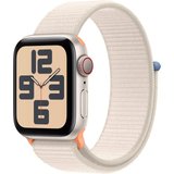 Apple Watch SE GPS 40mm One-Size Smartwatch (4 cm/1,57 Zoll, Watch OS 10), Sport Loop