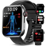 YYKY 2024 EKG 150+ Sportmodi Aktivitäts Tracker Smartwatch (5 cm/2 Zoll, Android / iOS), mit 24/7 Körpertemperatur,…