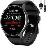 Bedee Smartwatch Herren Fitness Tracker mit Pulsmesser und Schlafmonitor Smartwatch (1.28 Zoll), 1-tlg.,…