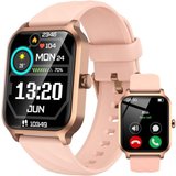IFMDA Damen's Telefonfunktion IP68 Wasserdicht Fitness-Tracker Smartwatch (1,85 Zoll, Android/iOS),…