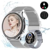 Powerwill Damen Smartwatch mit Telefonfunktion, 1,39-Zoll-HD-Voll-Touchscreen Smartwatch (1,39 Zoll),…