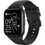 Parsonver Smartwatch (1,69 Zoll, Android iOS), Herren 5ATM Wasserdichter Fitness Tracker 100+ Sportmodi…