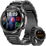 Sanorum Herren mit Telefonfunktion Smartwatch (3.53 cm/1,39 Zoll, HD Voll Touchscreen) 120+ Sportmodi…