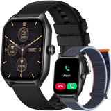 Sross Smartwatch, Fitness Tracker Uhr mit Anruffunktion für Damen Herren Smartwatch (1,85 Zoll Voll…