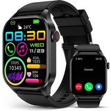 SOUYIE Herren's und Damen's Telefonfunktion IP68 Wasserdicht Fitness Tracker Smartwatch (2,04 Zoll,…