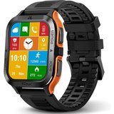 KOSPET Smartwatch (1,85 Zoll, Android, iOS), Telefonfunktion Fitnessuhr mit50M Wasserdicht SpO2 Smart…
