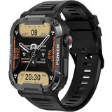 findtime Smartwatch (1,85 Zoll, Android, iOS), mit Telefonfunktion, Outdoor Sportuhr Tactical Watch…