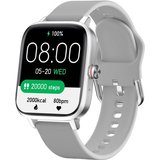 Luoba Smartwatch (10,09 Zoll, Android iOS), Herren damen kalorienstoppuhr schrittzähler armbanduhr fitnessuhr…