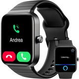 Aeac Smartwatch (1,8 Zoll, Android, iOS), mit Telefonfunktion, Herzfrequenz SpO2 Schlafmonitor, IP68…