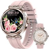 Sross Smartwatch,Blutzucker Smartwatch,Smartwatch Damen Herren Smartwatch (1,27 HD Voll Touchscreen…