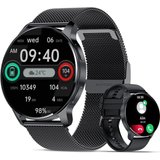 Niolina Herren HD Fitnessuhr für Männer Schlafmonitor Sport-Uhr Smartwatch (1,32 Zoll, Android iOS),…