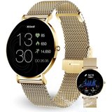 XCOAST SIONA 2 Damen Smartwatch (4,2 cm/1,3 Zoll, iOS Android) classic gold, Fitness Tracker, AMOLED,…