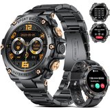 Lige Smartwatch Herren mit Telefonfunktion,800mAh Smartwatch (1,5 Zoll, Andriod iOS), Herren Militärische…