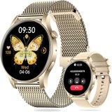 MEETOWN Damen's IP67 wasserdicht Fitness-Tracker Smartwatch (1,43 Zoll, Android/iOS), mit Bluetooth-Anruf,…