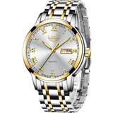 Lige MLG9846O-LD-LYQ-US Watch (1.65 Zoll), Herren-Sportuhr: Wasserdicht, Quarz, Edelstahl-Armband –…