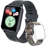 SUPBRO Smartwatch (1,69 Zoll, Android iOS), Fitness Tracker Wasserdicht IP68 Armbanduhr Bluetooth mit…
