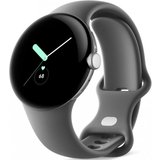 Google Pixel Watch WiFi - Smartwatch - polished silver/charcoal Smartwatch