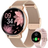 Sanorum Smartwatch Damen mit Telefonfunktion Smartwatch (3.53 cm/1,39 Zoll, HD Voll Touchscreen) Touchscreen…