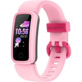 BIGGERFIVE Smartwatch (0,96 Zoll, Android iOS), Fitness Armband Uhr 5-15 Jahren IP68 Wasserdicht Aktivitätstracker