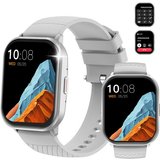 Yuede Smartwatch Damen Herren, Neueste Fitness Uhr mit Anruffunktion Smartwatch (Quadratischer 2,01-Zoll-Voll-Touch-Farbdisplay)…